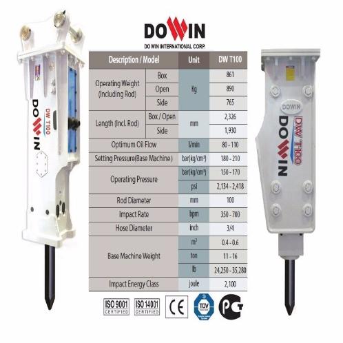 Korean Hydraulic Breaker DW T100