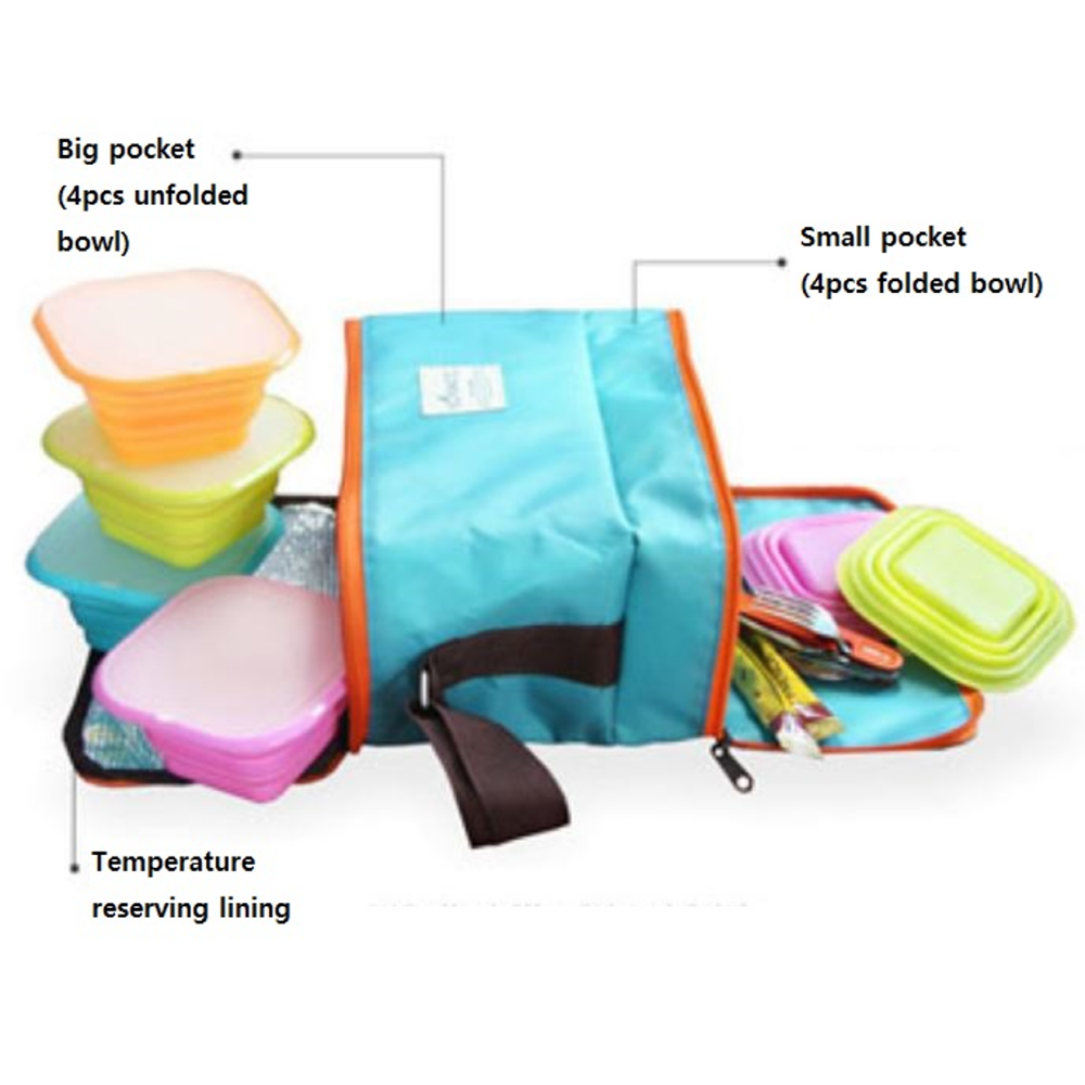 Silicone furlable food container JM-0303011101