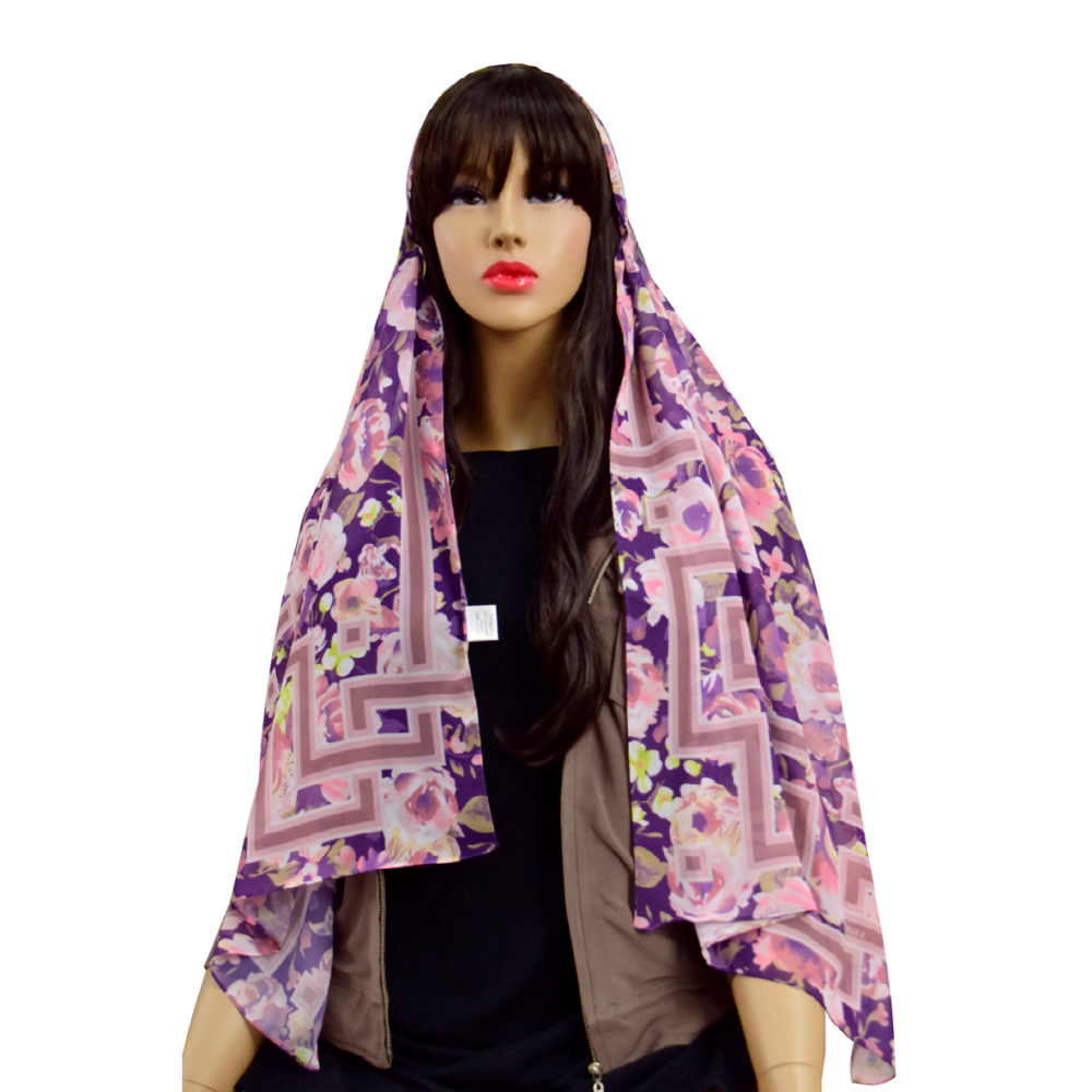 Hijab-Vintage flower