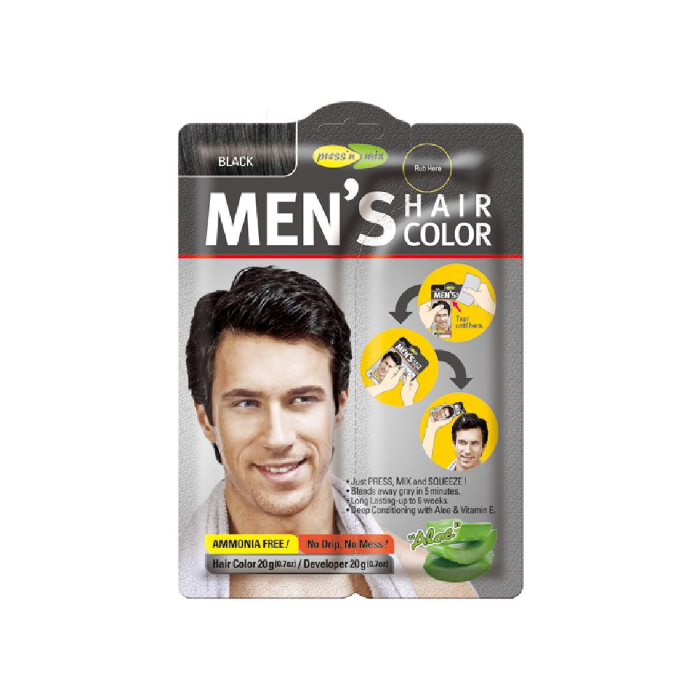 PRESS'nMIX Men's Hair Color - BLACK