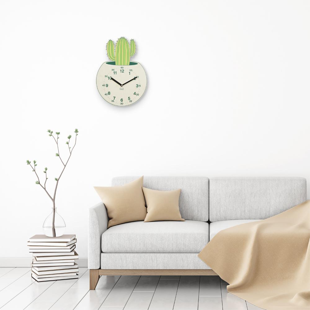 Mytillo Cactus non-ticking Silent Wall Clock