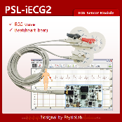 PSL-iECG2 / ECG Sensor / EKG Sensor / Heart Beat / ECG Sensor Module / ECG Isolation / Heart rate /