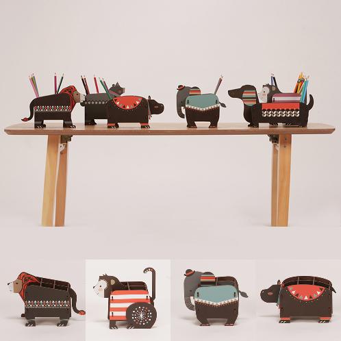 HIZOO Zoo Box Pencil Makeup Brush Pen Holder