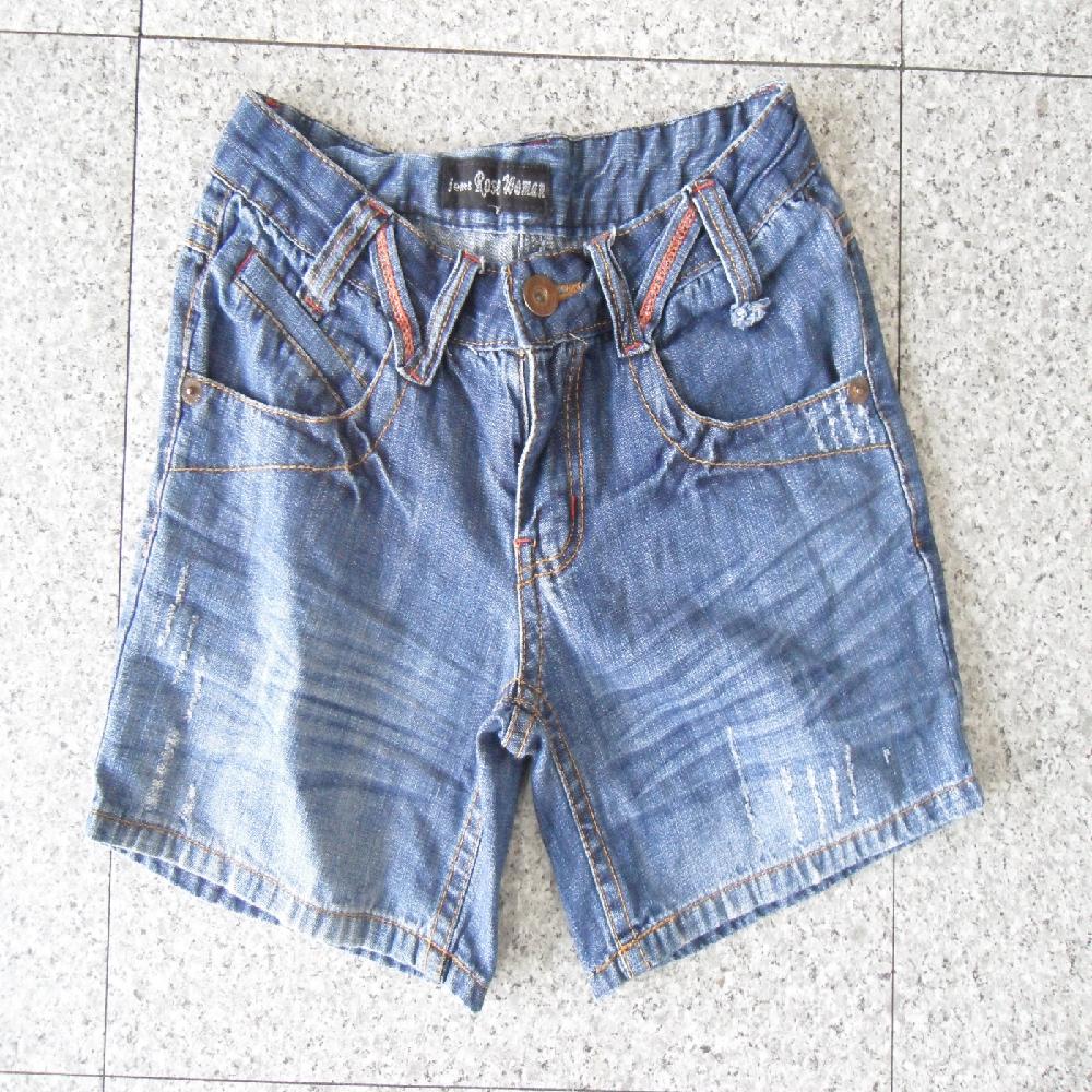 Adult's Blue Jean Short Pants, Used Clothing