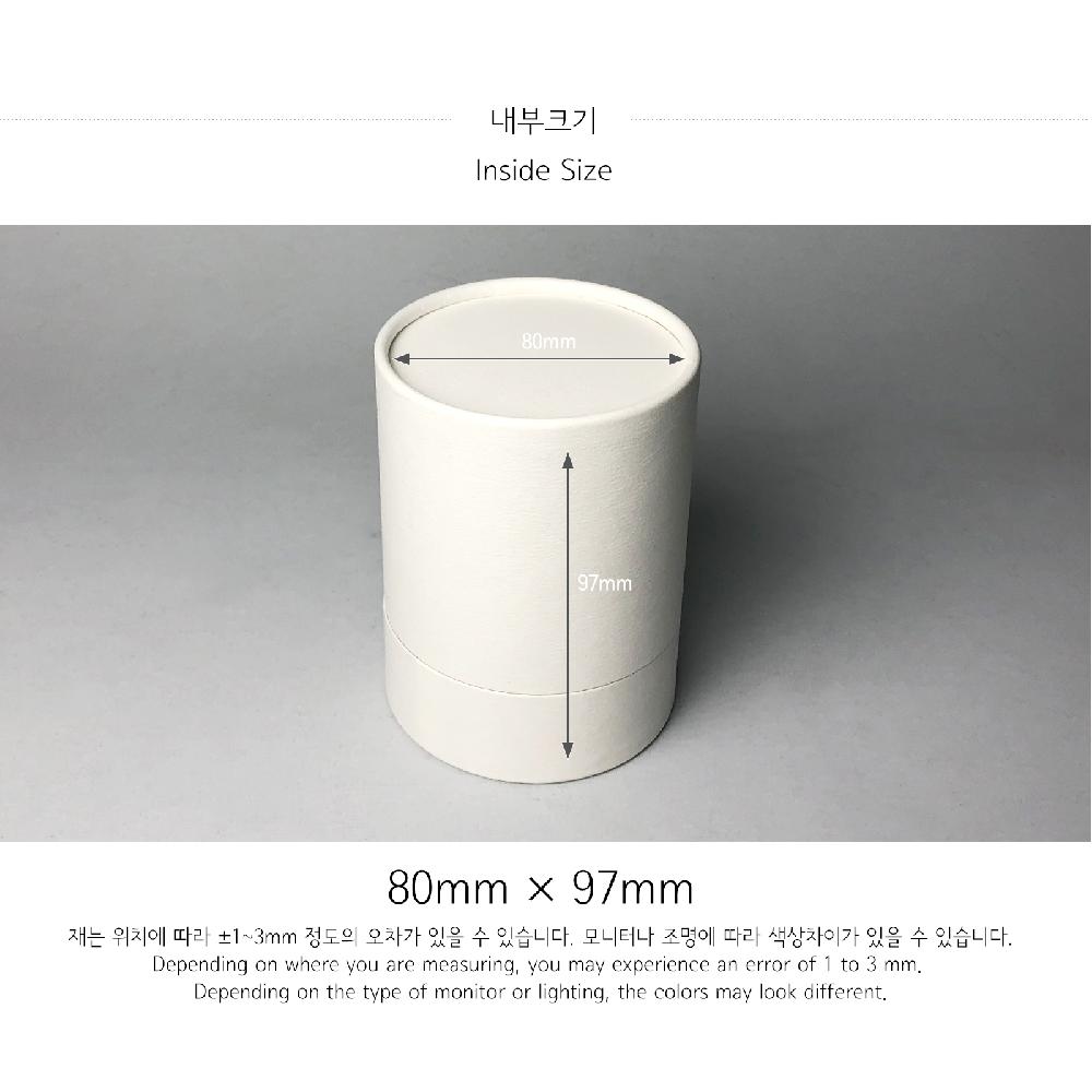 Candle paper tube 83x110(White)Candle Fragrance Packing Boxes Cylinder Gift Boxes Wrapping Supplies