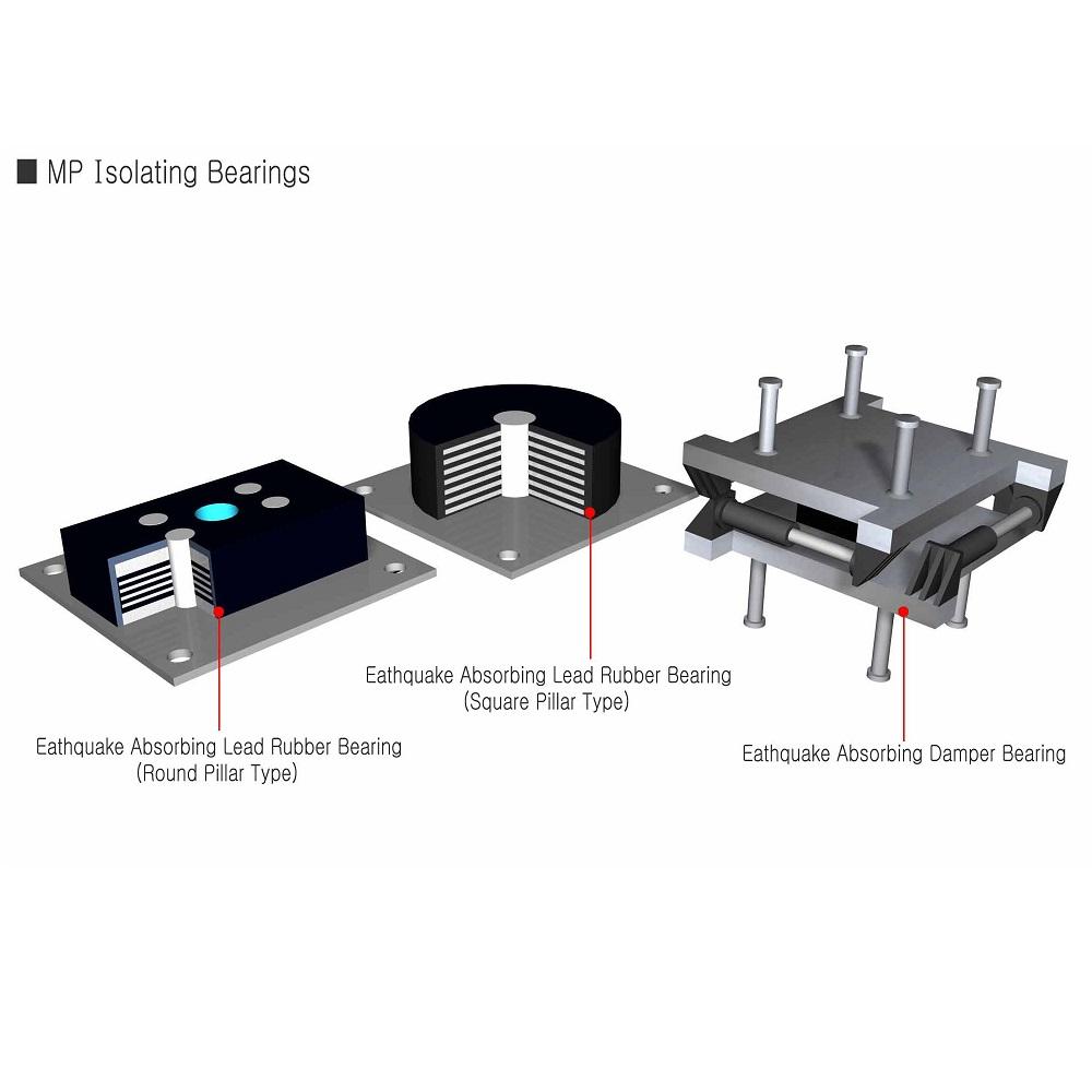 DW Bridge Bearings with easy installation, durable maintenance, easy repairing change made in Korea