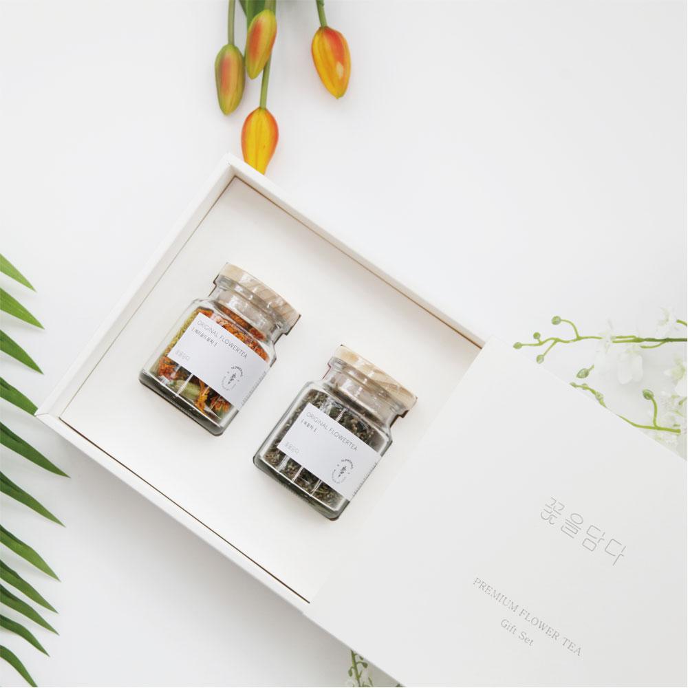 Simple and high-end design Original Flowertea(2pc) Gift Set (made in Korea)
