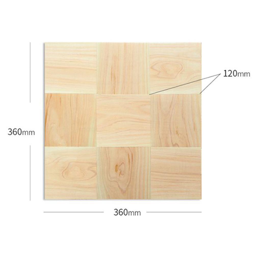 D.I.Y Home Decor Soundproof Heat Insulation Natural Cork Retinispora Mosaic Wallpaper Made in Korea