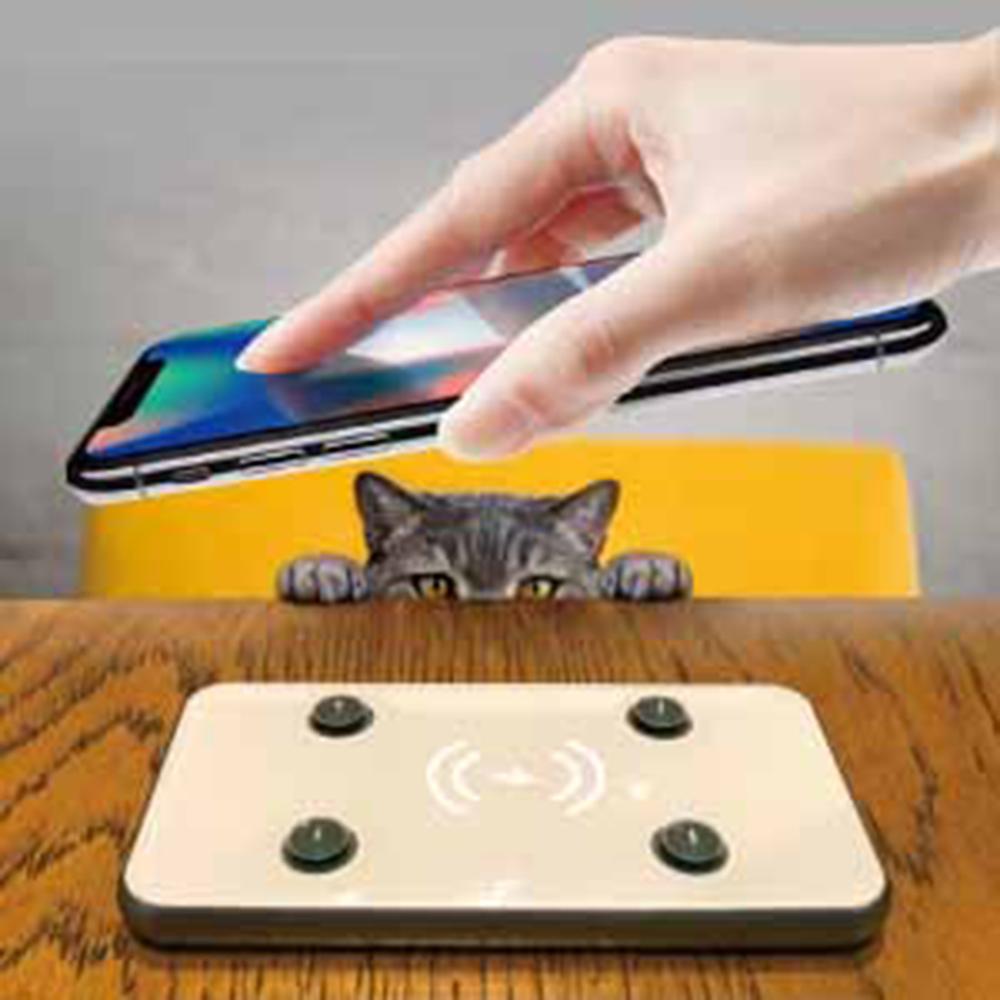 Octocell 5000mAh Wireless Dual USB Quick Charge Power Bank / Silver Color