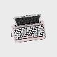 detail image1 penna keyboard white diamond keycap solid color