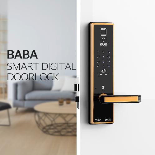 BABA SMART DOOR LOCK 8301 | smart lock, key-less entry, Korean lock, digital door lock, fingerprint lock