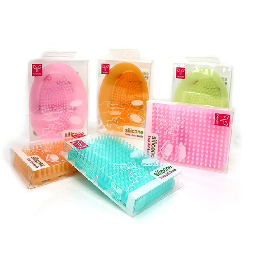 Silicone Soap Tray Brush