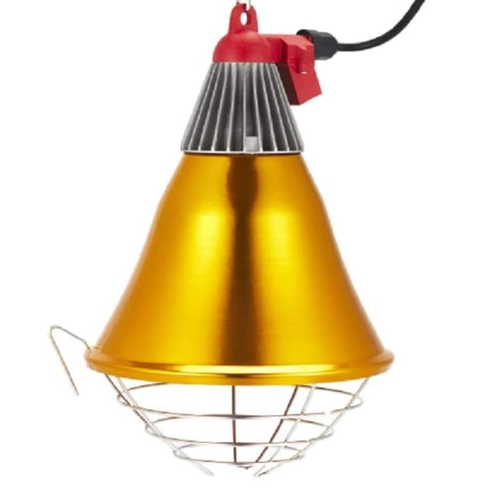 JK HEAT PLUS JKBL210S / 300S Brooder Lamp Lamp Protector 10pcs Ued for Swine Farms 220-240V (Gold, S
