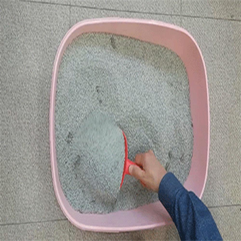 JMA&H Inc. Puppy rocket cat toilet sand shovel for time-saving, cinvenient, light and loose (red)