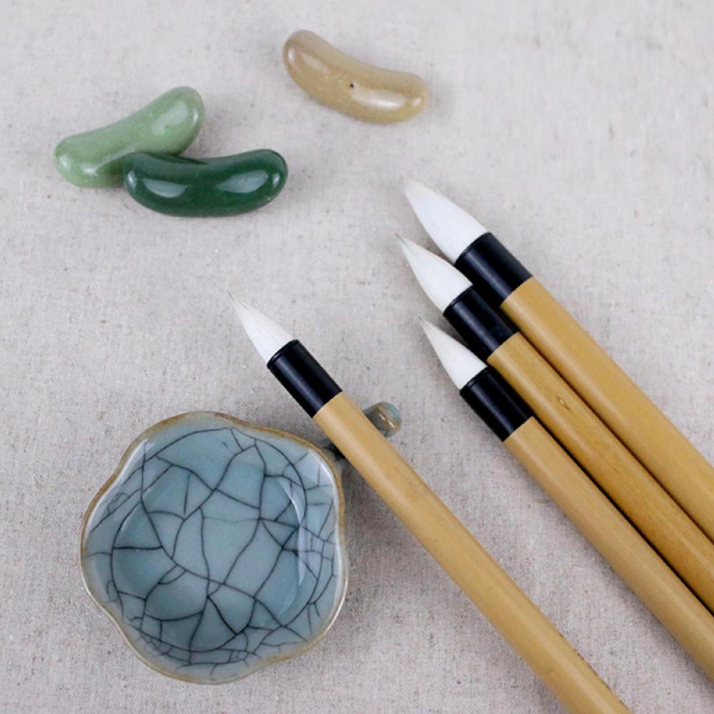 Korean Folk Art Quality Natural Wool Barim Shading Brush for Asian folk art, calligraphy, watercolor