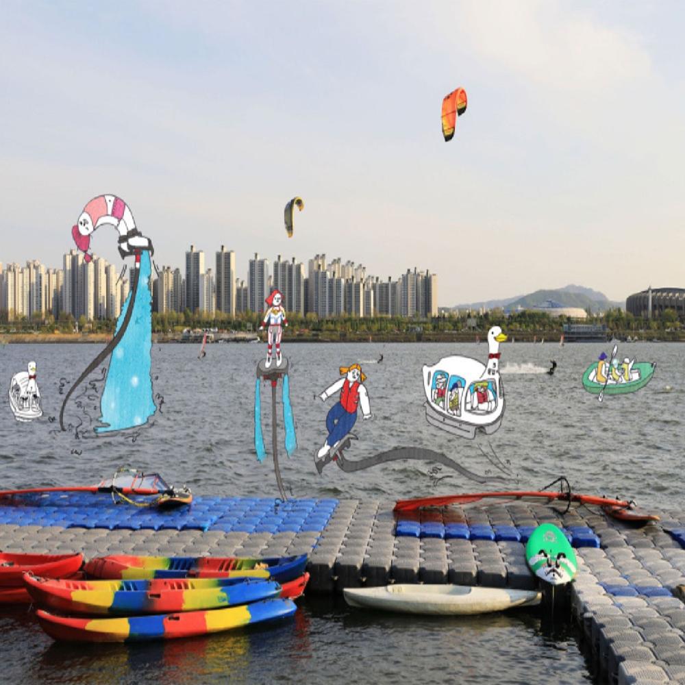 Hangang Park Water Leisure Story Picnic Mat