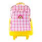 detail image2 oddbi Happy Check LED Trolley Bag-yellow