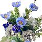 detail image2 Artificial Poppy Bouquet  (Rain Blue)