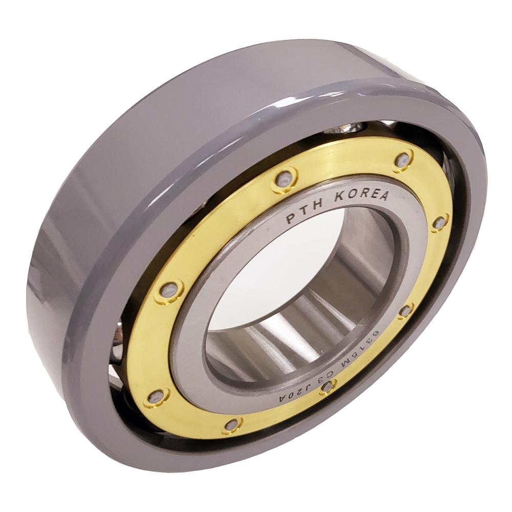 INSULATED DEEP GROOVE BALL BEARING  MACHINED BRASS CAGE