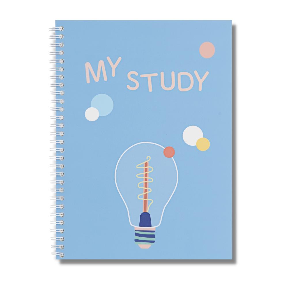 Cornell notes notebook/ Cornell Style Spiral Notebook / 50 Sheets (100 Pages), 7.17" x 10.12"(B5), B