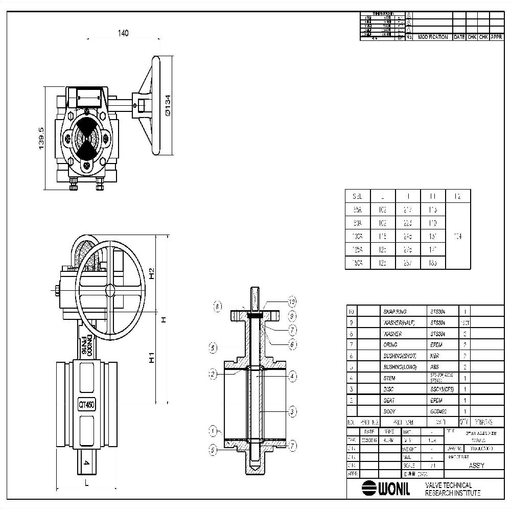 Fire-fighting butterfly valve(Groove)