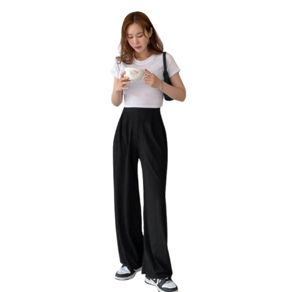 [EVELLET] Cool Waistband Pants by Fable Length