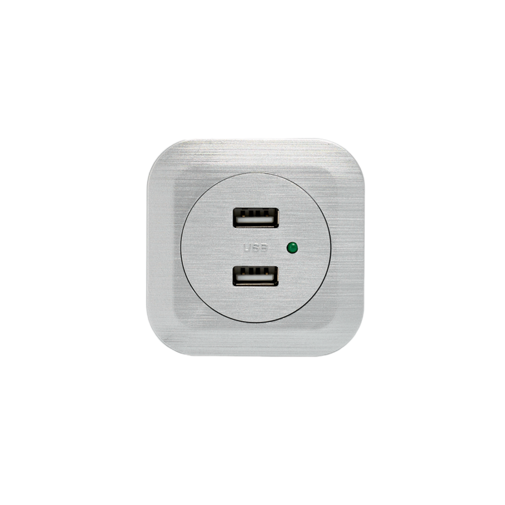 DAVCH Two Port Mini Built-in Outlet On the Bed with fast charger USB C Types Socket