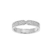 Heart Pattern Etching Couple Ring Women