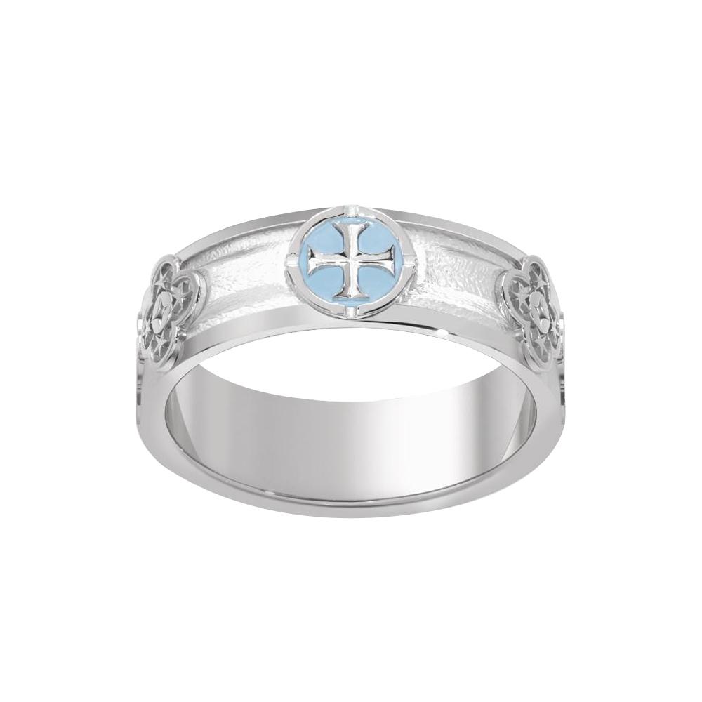 Cross Rosary Couple Ring Men