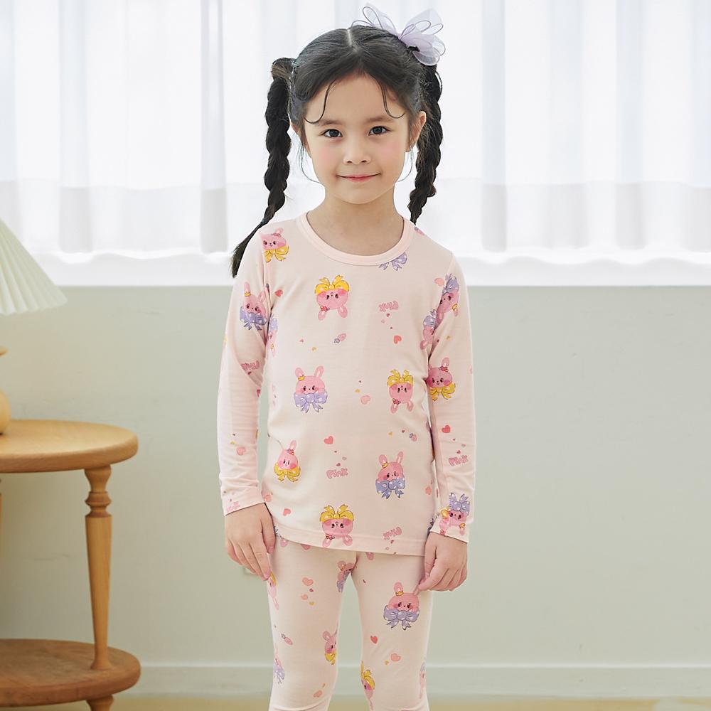 kids wear 40S 3/4 length modal <Ribbon bunny>