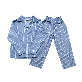 detail image2 French Stripe Cotton Long Sleeves Pajama Set