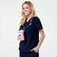 detail image4 Women's-Single-Pocket-Scrub-Top-Eco-Navy